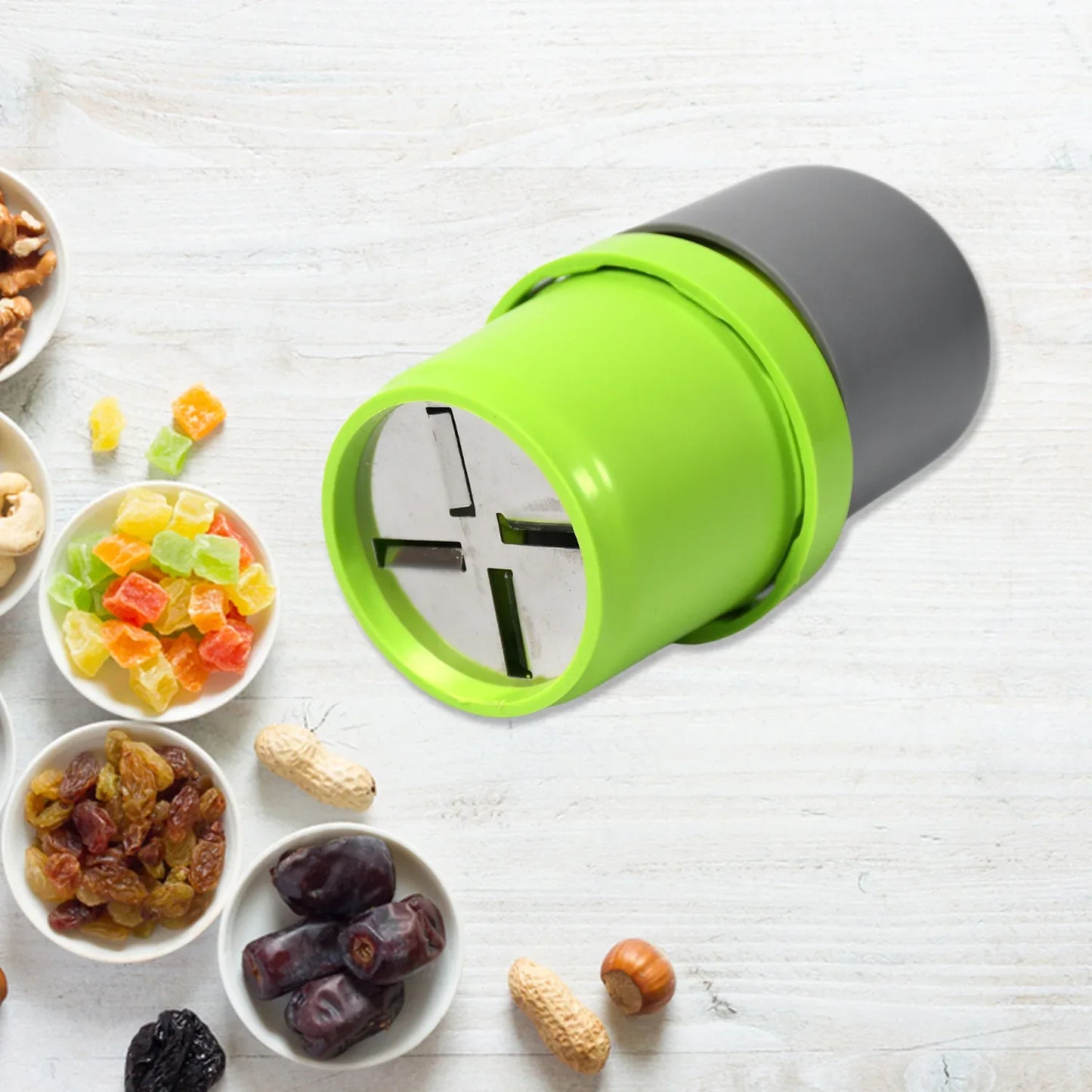 5333 Plastic Dry Fruit And Paper Mill Grinder Slicer Chocolate Cutter And Butter Slicer With 3 In 1 Blade Standard Multicolor - Zidbik