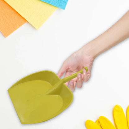 8732 Dustpan With Long Handle Dust Collection Dust Pan Tray For Kitchen Home Office Bathroom Etc (1 Pc Multicolor ) - Zidbik