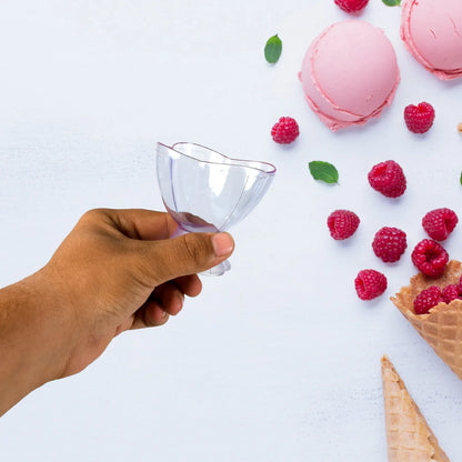 5343 New Modern Style Dessert Ice Cream Bowl Plastic 6pcs For Home Office Party Use - Zidbik