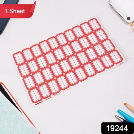 Multipurpose Writable Blank Label Sticker Sheets (1 Sheet) - Zidbik