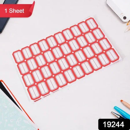 Multipurpose Writable Blank Label Sticker Sheets (1 Sheet) - Zidbik