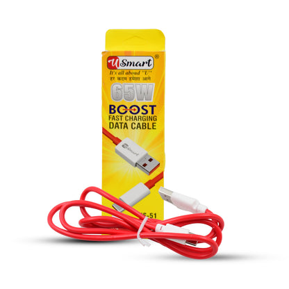 Type C Data Cable Fast Charging Data Cable (1000 Mm  65w  1 Pc) - Zidbik