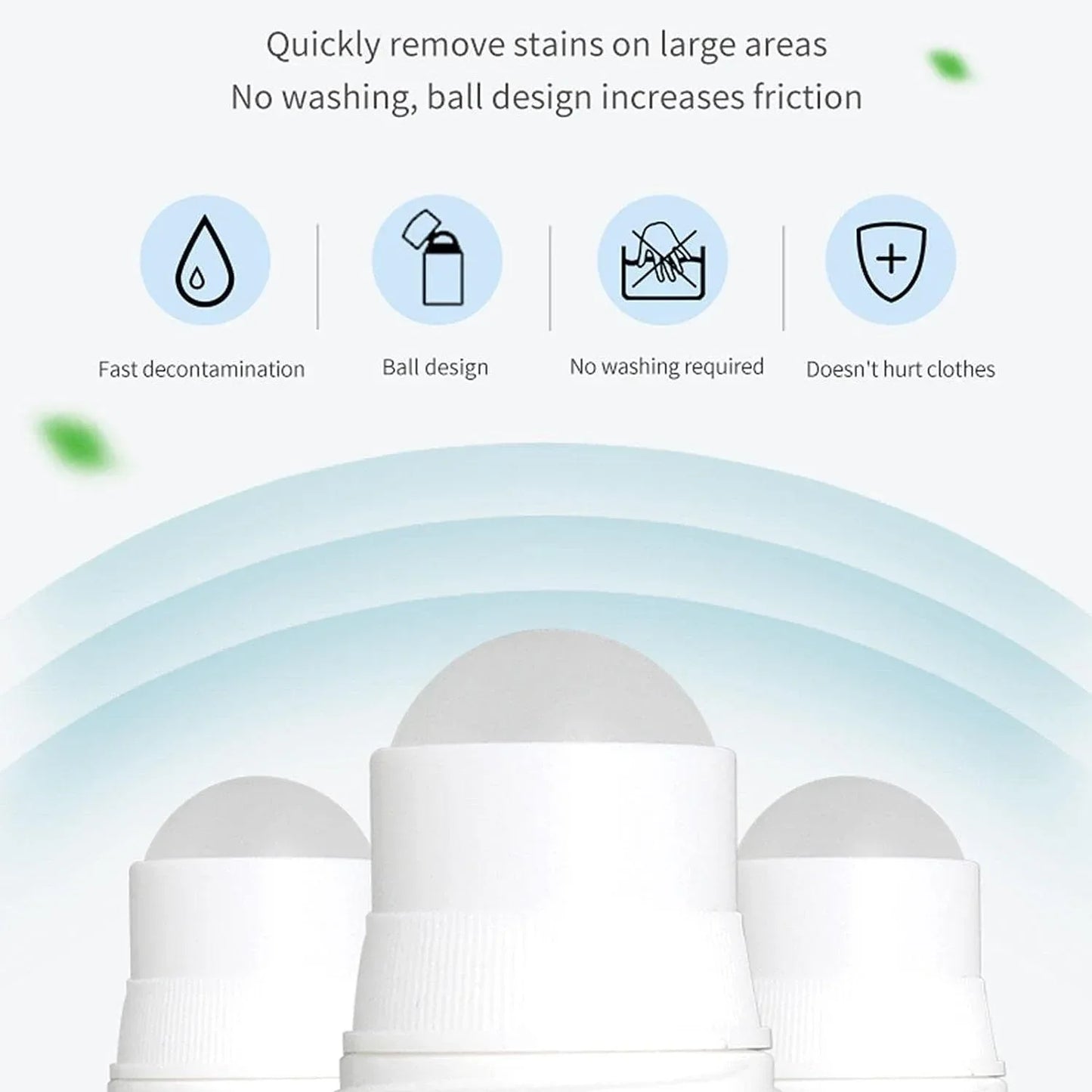 7933 Clothes Stain Remover Bead Design Emergency Stain Rescue Roller-ball Cleaner For Natural Fabric Removes Oil Almost All Types Of Fabrics - Zidbik