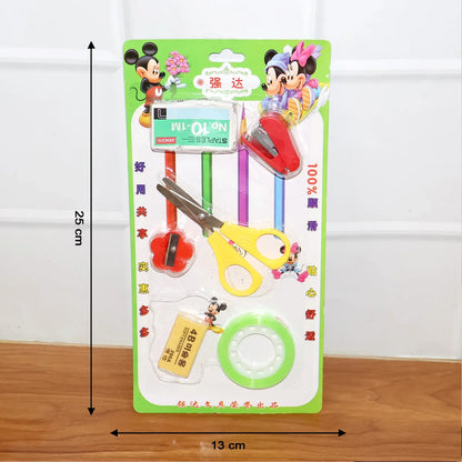 6 In 1 Multipurpose Mini Stationery Kit For Students - Zidbik