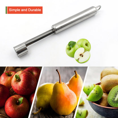 5506 Fruit Core Stainless Steel Set Core Remover For Apple And Pear Kitchen Prep Tool Fruit Core Remover Tool With Soft Handle Apple Corer Stainless Steel Kitchen Gadget Dishwasher Safe - Zidbik