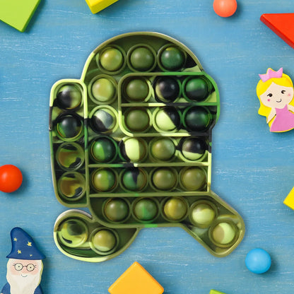 Premium Cartoon Shape Silicone Pop It Fidget Toy (1 Pc) - Zidbik