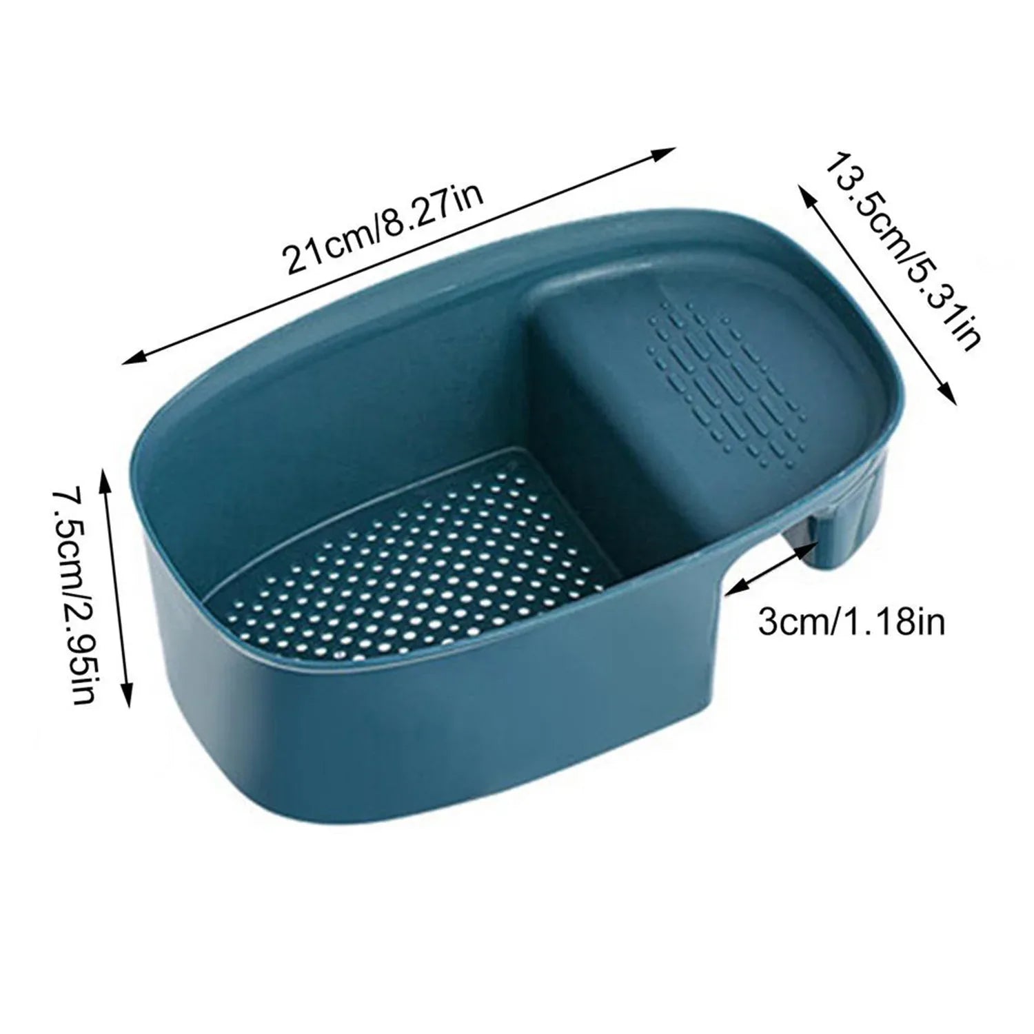 2833 Kitchen Dish Drainer And Drying Rack Sink Basket For Washing Bowls Utensils Vegetables Fruits Storage Organiser - Zidbik