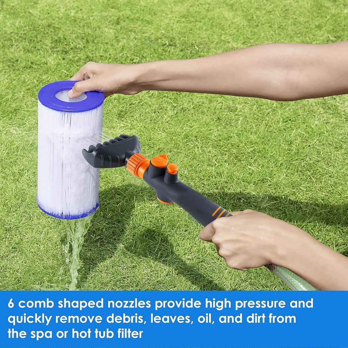 High-pressure Pool Filter Cartridge Cleaner Nozzle (1 Pc) - Zidbik