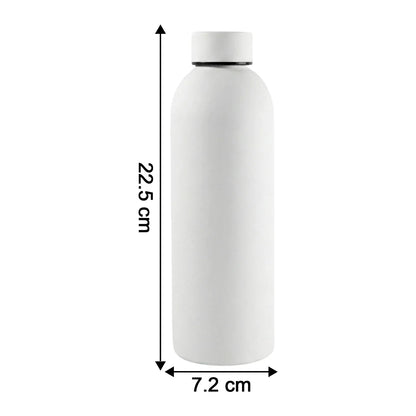 Stainless Steel Double Wall Vacuum-insulated Drink Water (White 500 Ml Approx) - Zidbik