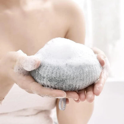 12626 Super Soft Bath Sponge Flower Suction Cup Bath Sponges For Shower Women Men Foam Loofah Sponge Exfoliating Bath Sponge Body Washer Reusable Loofah Massage Bath (1 Pc) - Zidbik