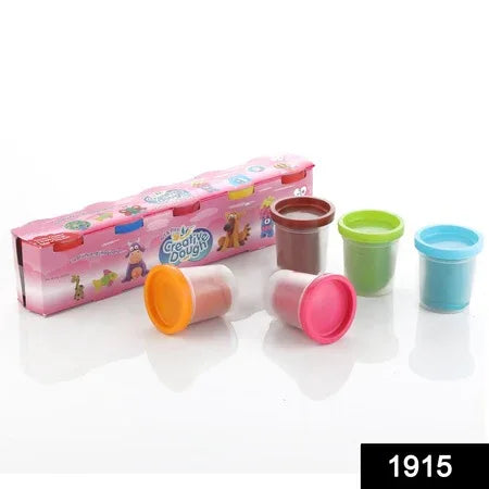 1915 Non-toxic Creative 50 Dough Clay 5 Different Colors (Pack Of 5 Pcs) - Zidbik
