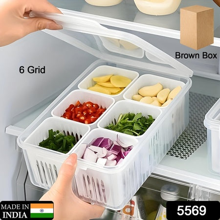 Fridge Storage Boxes Freezer Storage Containers Container For Kitchen Storage Set Storage In Kitchen Vegetable Storage Draining Crisper Refrigerator Food Box (1 Pc) - Zidbik