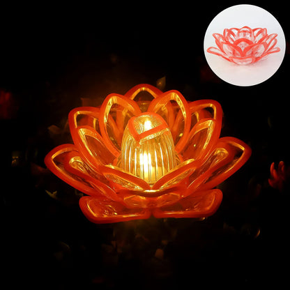 Decorative Lotus Shaped Led Candle Light (1 Pc) - Zidbik