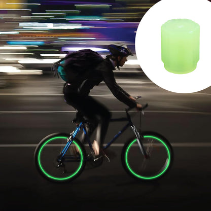 Tyre Valve Caps Luminous Glow Car Tire Valve Cap Covers Vaal Cap (100 Pcs Set) - Zidbik