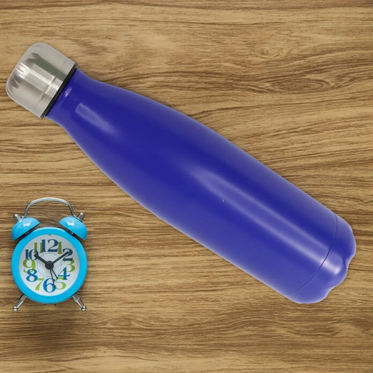 Stainless Steel Single Wall Water Bottle 400ml Approx - Zidbik