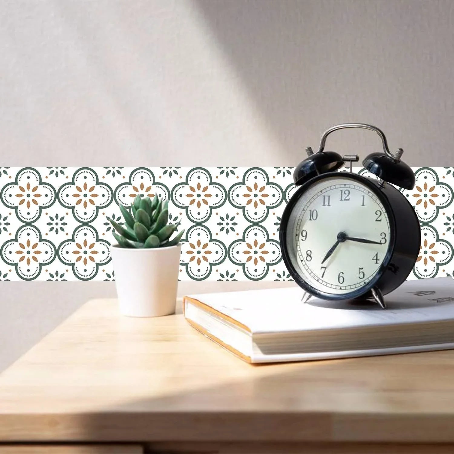 Peel And Stick Floor Tiles Kitchen Bathroom Backsplash Sticker Detachable Waterproof Diy Tile Stickers For Wall Decoration Tiles Home Decoration (8x8 Inch 1 Pc Tiles) - Zidbik