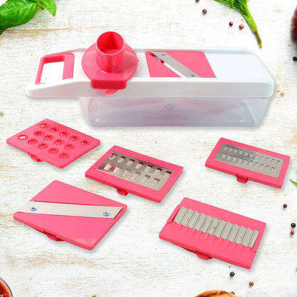6-in-1 Vegetable Slicer Grater  Chopper - (Set) - Zidbik