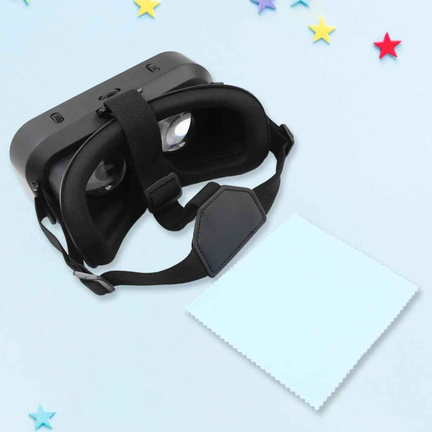 12837 3d Vr Headset Compatible With Iphone  Android Virtual Reality Vr Goggles For 3d Vr Movies Video Games (1 Pc) - Zidbik