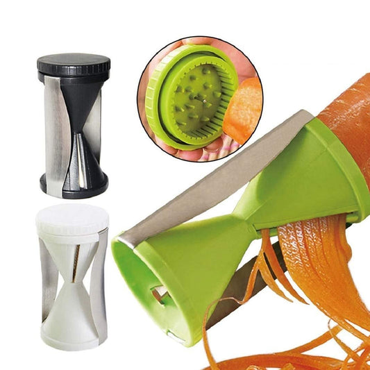 1853 Portable Spiralizer Vegetable Slicer Handheld Spiralizer Peeler Stainless Steel Spiral Slicer For Salad Vegetables Fruit Slicer - Zidbik